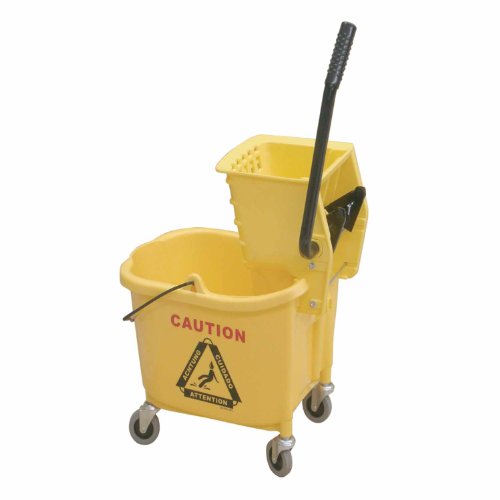 Excellante 30-Quart Bucket with Wringer-Yellow, Comes as Set