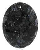 Blue Fire Feldspar - Oval Shape - 35X45mm 1.5mm Hole - Set of 3