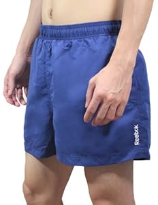 Reebok Mens High Performance Athletic Sports Shorts with Brief Lining 2XL Blue