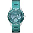 Fossil Stella Aluminum and Stainless Steel Watch Teal