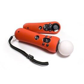 Tuff-Luv Slim&Lite Silicone skin case cover for Sony PlayStation Move motion controller (red) by 