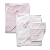 Gerber PINK 4PC BATH SET GIRL - O/S