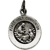 14K Yellow Gold First Communion Medal