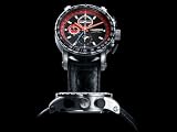 Men's Swiss Made Limited Edition 1 of 100 VJ 7751 Automatic Chronograph Black Leather