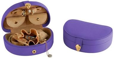 Mini Jewel Box Leather: Florentine Napa, Color: Violet