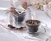 Espress Your Love Coffee-Scented Glass and Chrome Caffe' Cup Candle