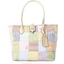 Dooney Bourke Seersucker Patchwork Cindy Bag Tote Multi