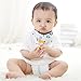 Labebe Hessie Series Baby Bandana Drool Bibs, Unisex 10-pack Absorbent Cotton, Cute Baby Gift for Boys & Girls infant (A-J)