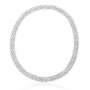 Garavelli Diamond 18k White Gold Necklace