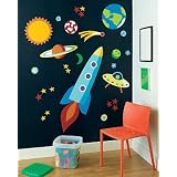 Out of this World Olive Kids Space Big Mural by Wallies