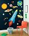 Out of this World Olive Kids Space Big Mural by Wallies