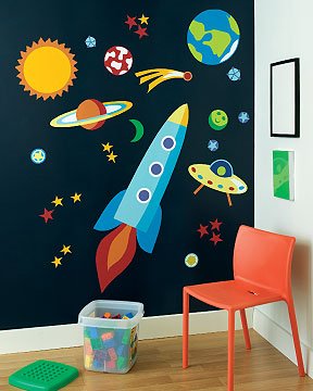 Baby: Out of this World Olive Kids Space Big Mural by Wallies