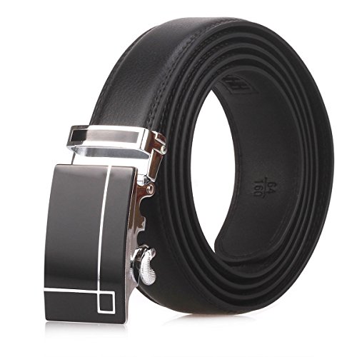 Men's Automatic Buckle Leather Genuine Leather Belts-Black/Brown（Car04/05/D01）