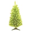 3' Lime Noble Pine Artificial Tinsel Christmas Tree #56747-AB