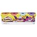 Play-Doh Hasbro E4869ES0 Sweet, Pack of 4, for Imaginative and Creative Play, Orange, Pink, Light Blue and Purple