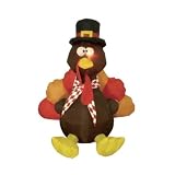 6' Airblown Inflatable Lighted Thanksgiving Turkey Yard Art Decoration