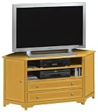 Corner Wide-screen Tv Cabinet 53w Honey