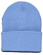 Light Blue Long Beanie Ski Cap Hat