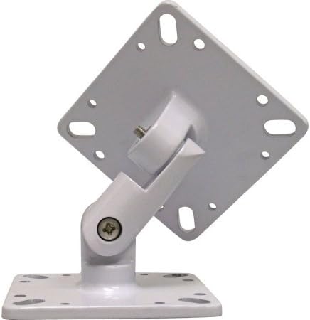 Universal Articulating Antenna Mount for Wireless and Wifi | Indoor / Outdoor Adjustable Directional Mounting for Poles Walls and Ceilings (White)