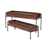 Bulb Trays - Set of 2 in Antique Brown