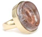 KARA by Kara Ross Resin Imprint Adjustable Ring, Copper Water Snake