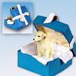 Yellow Lab - "You Are Special" Blue Gift Box Ornament