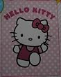 Licensed Twin - Full Soft Microfiber Reverse White Plush Blanket - Hello Kitty