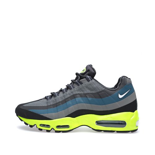 Nike Air Max 95 NO SEW Men Sneakers Med Base Grey/Base Grey/Volt/White 616190-007 (SIZE: 11.5)