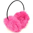 Winter Extra Fluffy Fuzzy Ski Earmuff Ear Warmer Pink