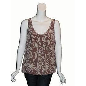 GRAHAM and SPENCER Silk Bubble Tank Top in Mauve