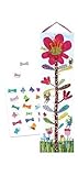 Eeboo Hot Pink Flower Growth Chart