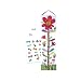 eeBoo Hot Pink Flower Growth Chart