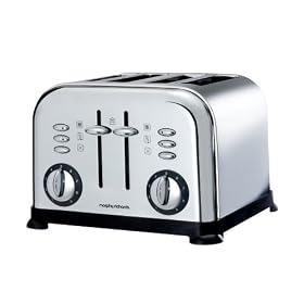 Morphy Richards Accents 4 Slice Toaster 44039 Chrome