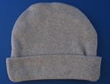 Solid Color Baby Hats, Micro Preemie 0-3 lbs, Heather Gray