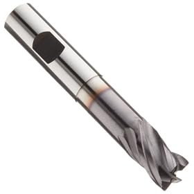 Niagara Cutter STRN430 STABILIZER Solid Carbide Titanium Aluminum Nitride (TiAlN), 4-Flute, 30 Degree Helix Angle, Center Cutting, Single End, 1-1/4" Cutting Lg, 1"Cutting Dia