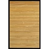 Anji Mountain Contemporary Premiere Bamboo Rug 5'X8' (TwoTone Natural and Brown) by ANJI MOUNTAIN BAMBOO RUGS