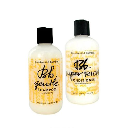 Bumble And Bumble Gentle Shampoo 8-Ounces And Bumble And Bumble Super Rich Conditioner 8-Ounces