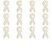 Package of 12-Unfinished Wood Awareness Ribbon Cutouts