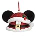 Disney Mickey Mouse Red Glitter Santa Ear Hat Ornament - Christmas