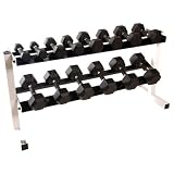 CAP 550lb Polyurethane Infused Dumbbell Set, 5 to 50lb Pairs