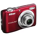 Nikon COOLPIX L24 14 MP Digital Camera with 3.6x NIKKOR Optical Zoom Lens and 3-Inch LCD (Red)