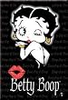 Betty Boop Black Refrigerator Magnet
