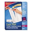 Avery&reg; Easy Peel White Mailing Labels for Laser Printers, 1 x 2-5/8 Inches, Box of 3000 Labels (5160)