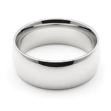 14K White Gold Men's & Women's Wedding Bands 7mm comfort-fit