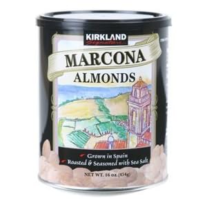 review Kirkland Signature Roasted Spanish Marcona Almonds with Sea Salt - NEW 17.63 OZ (500G)