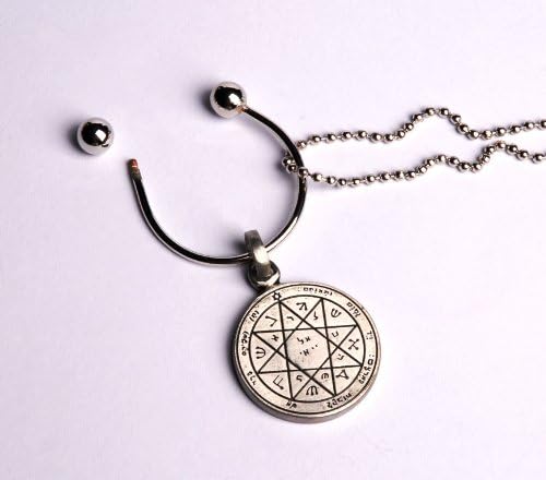 Key Holder Sterling Silver Solomon Seal Guarding and Protection