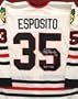 Tony Esposito Signed Chicago Blackhawks White CCM Jersey - HOF 1988