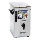 4 Gallon Square Tea Dispenser Solid Lid TD4-03250.0003