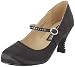 Funtasma by Pleaser Women's Flapper Mary Jane Pump,Black Satin,9 M US