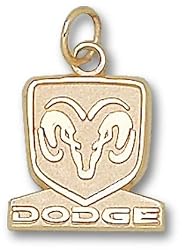 "Dodge" Ram Logo 9/16" Charm/Pendant -14K/10K, Stainless Steel or Gold Plated